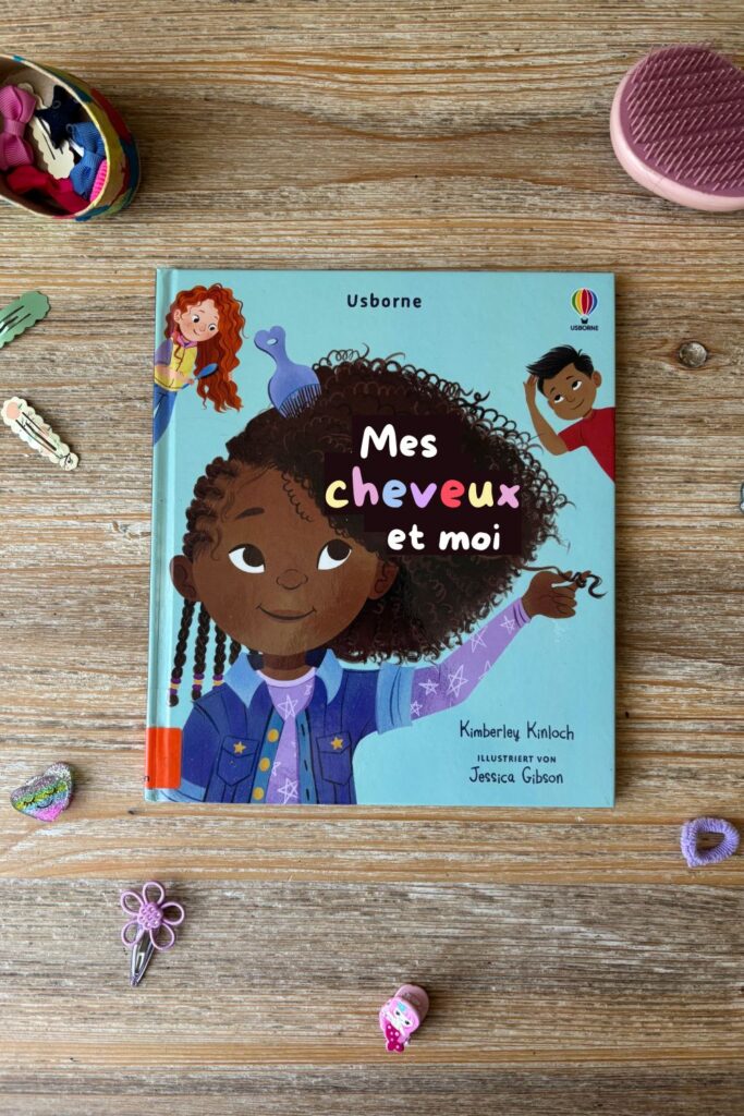 Mes cheveux et moi, illustré par Jessica Gibson et écrit par Kimberley Kimloch des éditions Usborne