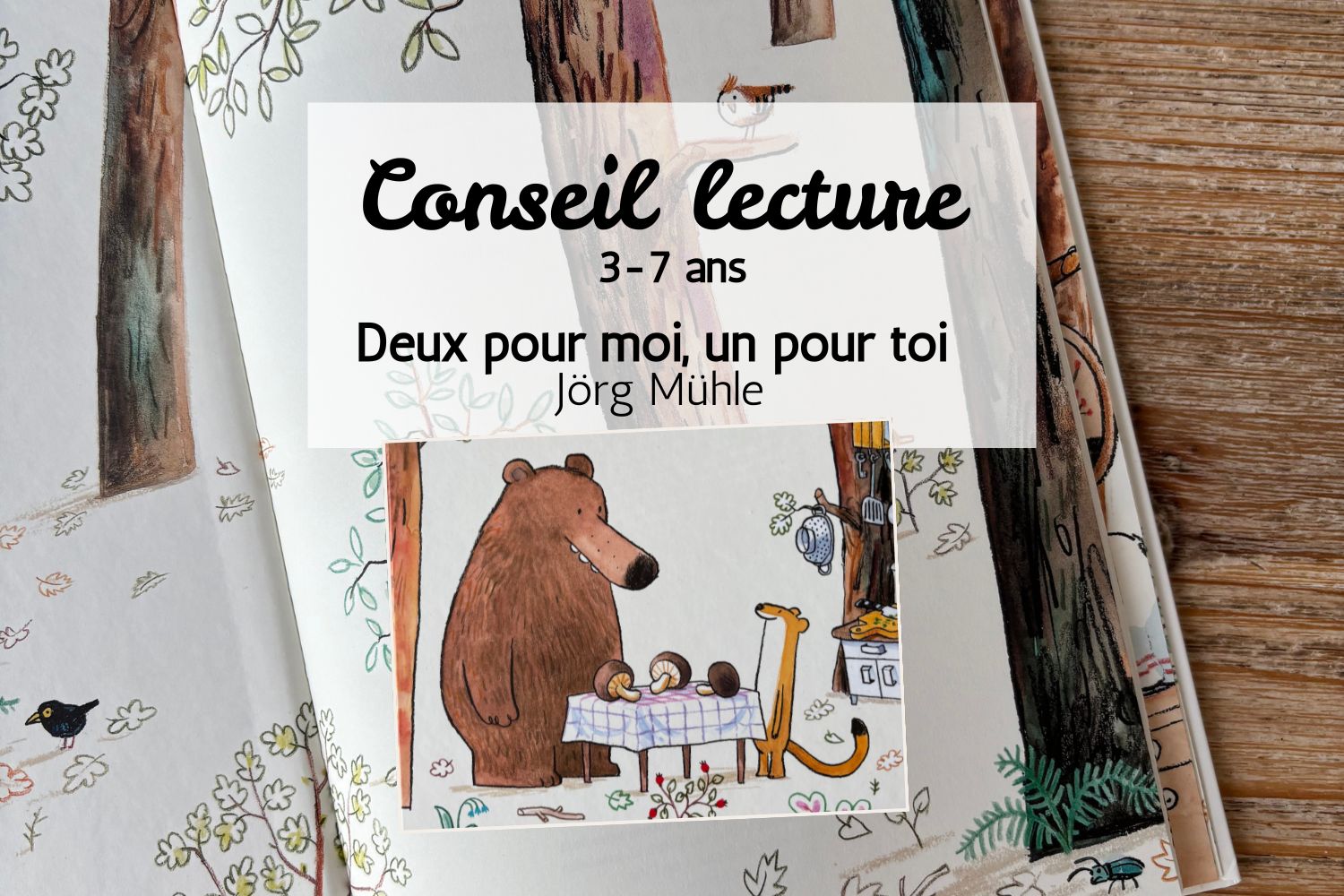 Conseil lecture, thème partage : deux pour moi, un pour toi